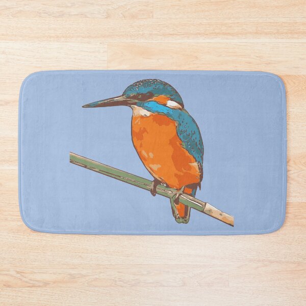 Item preview, Cartoon Style Fishing Bird Black Outline Art designed and sold by taiche.