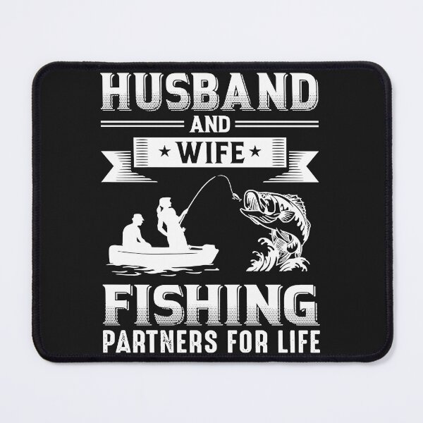 Item preview, Husband and Wife Fishing Partners For Life Vintage Fishing Tee designed and sold by alanxgoldberger.