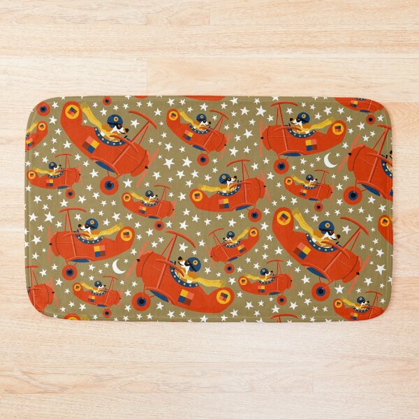 Item preview, Dog Pilot Flies A Fighter Plane into Space khaki designed and sold by Colour Angel by KV.