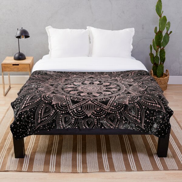Item preview, Elegant Rose Gold Dots Mandala Marble designed and sold by InovArtS.