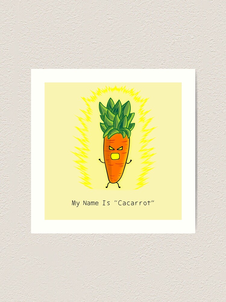 "funny carrot cosplay dragon ball z kakarot" Art Print for Sale by