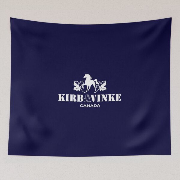 Item preview, Kirb & Vinke (White on Navy) designed and sold by kirbeekatz.