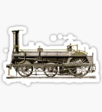 An Old Steam Locomotive Train Sticker