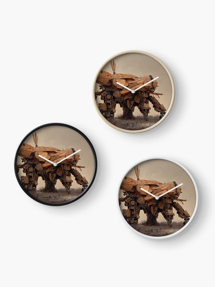 Thumbnail 3 of 4, Clock, Native American Ritual Mech designed and sold by LessLowLast.