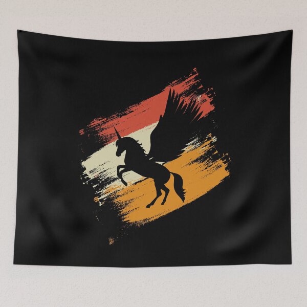 Item preview, Pegasus Unicorn Children Horse Retro designed and sold by MooonTees.