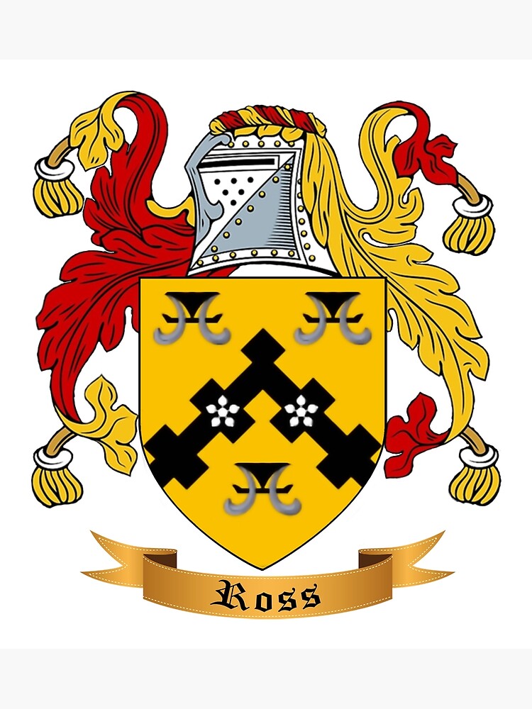 Ross Family Crest | Redbubble Metal Prints Sale for