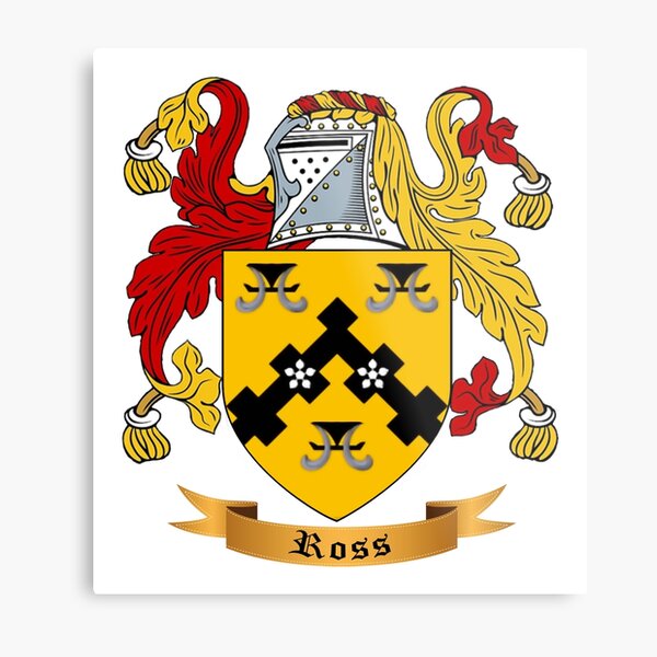 Ross Family Crest Metal Prints for Sale | Redbubble