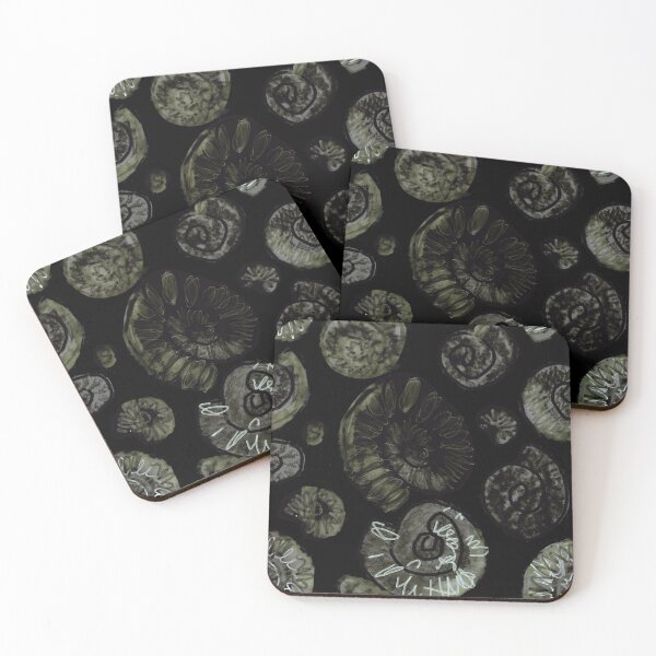 Item preview, Dark Charmouth Ammonite Fossil designed and sold by Owlbright Creative.