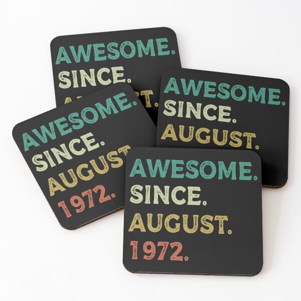 Item preview, Awesome since August 1972 birthday gift for man and woman vintage shirt  designed and sold by cizito.
