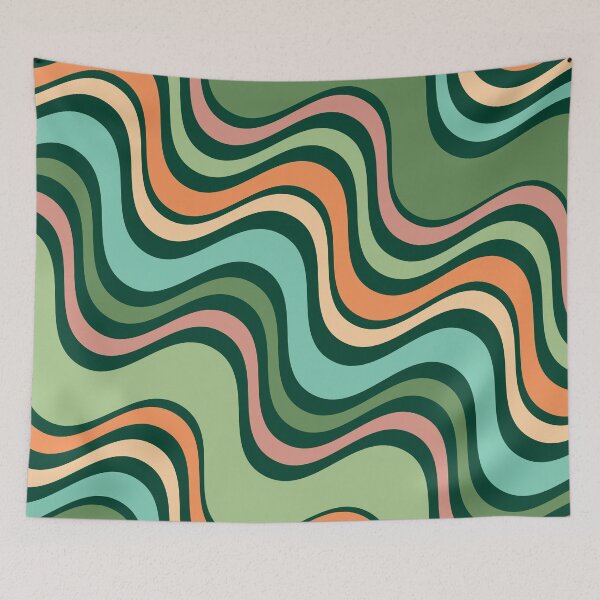 Item preview, Colorful Wavy Lines Pattern - Modern and Simple designed and sold by JustCreate2016.