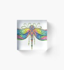 Meditation dragonfly Acrylic Block