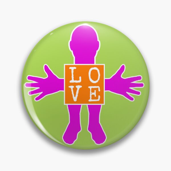 Item preview, Human figure - LOVE - Orange ad Violer colors - Monospace font designed and sold by RainbowWordLand.