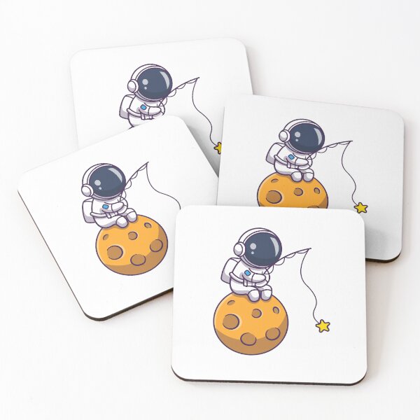 Item preview, Cute Astronaut Fishing Star On The Moon designed and sold by MoaaStore.
