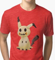 Pokemon Mimikyu Sticker Tri-blend T-Shirt