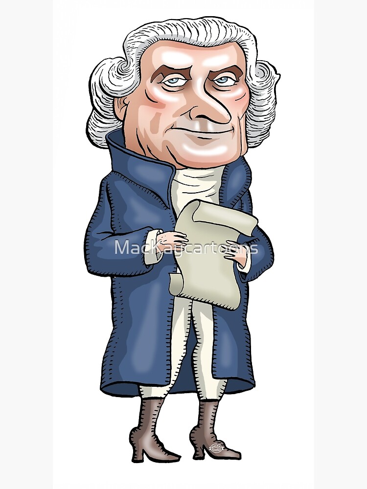 "President Thomas Jefferson" Poster by MacKaycartoons Redbubble