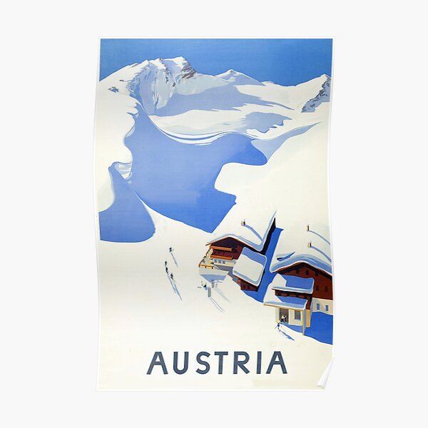 Cableway Alps Holidays in Austria Travel Tourism Vintage Poster Repro FREE S//H
