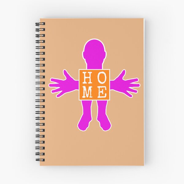 Item preview, Human figure - HOME - Orange ad Violet colors - Monospace font designed and sold by RainbowWordLand.