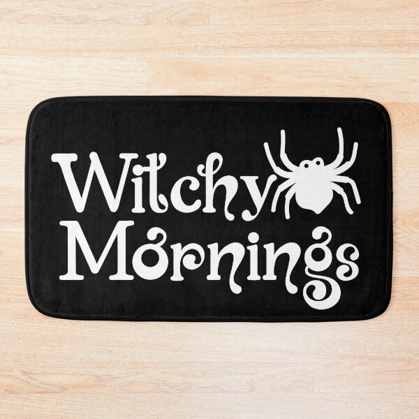 Item preview, Witchy Mornings Spooky Spider- Cute T-shirt Designs for wacky Halloween enthusiast designed and sold by Ridiculam Toga.
