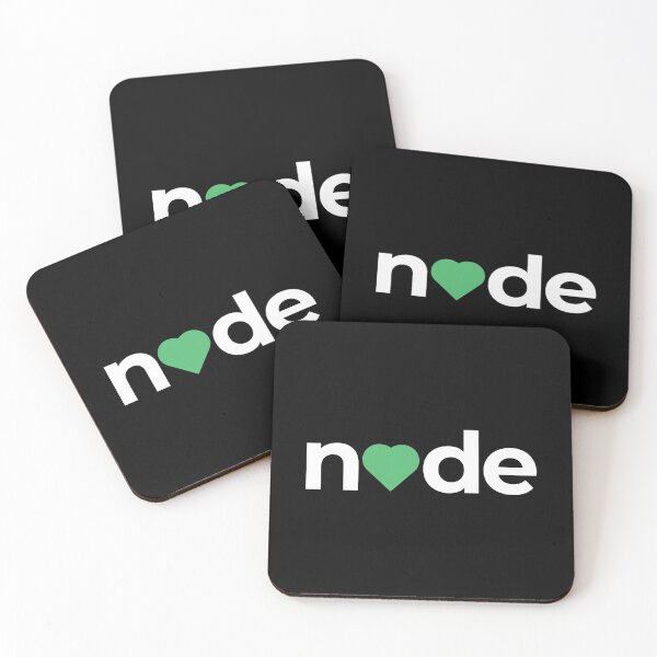 Item preview, I Love / Heart Node / Nodejs - For Nodejs Programmers / Coders / Developers designed and sold by ItsRainingPxls.