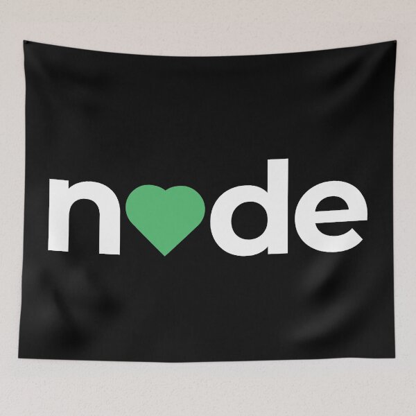 Item preview, I Love / Heart Node / Nodejs - For Nodejs Programmers / Coders / Developers designed and sold by ItsRainingPxls.