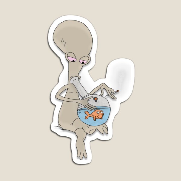 Vista previa del artículo con la obra «Roger Smokin 'Up», diseñado y vendido por MaxyB.