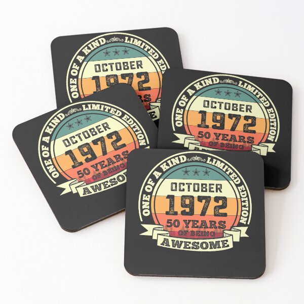 Item preview, October 1972 50th Birthday Gift 50 Years Of Being Awesome designed and sold by alanxgoldberger.