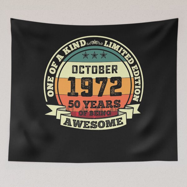 Item preview, October 1972 50th Birthday Gift 50 Years Of Being Awesome designed and sold by alanxgoldberger.