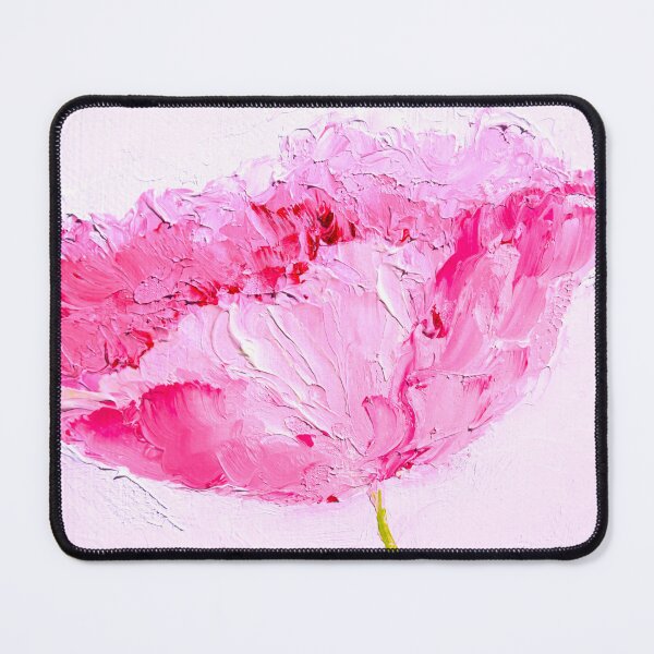 Artikelvorschau, Rosa Mohn Ölgemälde entworfen und verkauft von MatsonArtDesign.