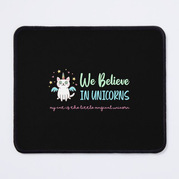 Item preview, We Believe In Unicorns - Cat Lovers Fitted  designed and sold by RicardoEvans.