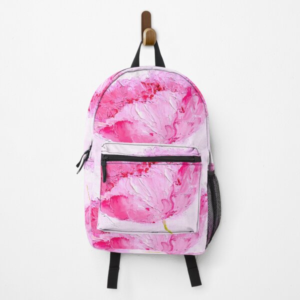 Artikelvorschau, Rosa Mohn Ölgemälde entworfen und verkauft von MatsonArtDesign.