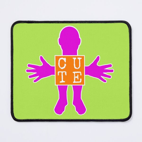Item preview, Human figure - CUTE - Orange ad Violet colors - Monospace font designed and sold by RainbowWordLand.