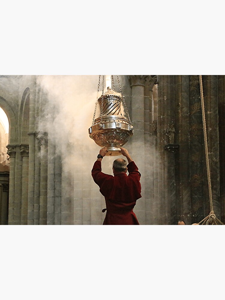 "Incense burner, El Camino, Spain Poster" Sticker for Sale by brionaru