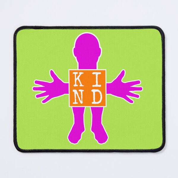 Item preview, Human figure - KIND - Orange ad Violet colors - Monospace font designed and sold by RainbowWordLand.