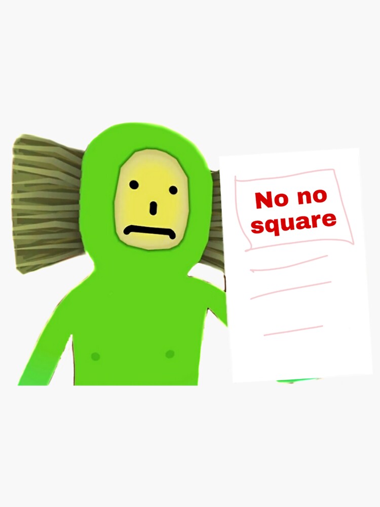"No No Square Brush " Sticker for Sale by LivyPaige Redbubble