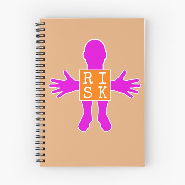 Item preview, Human figure - RISK - Orange ad Violet colors - Monospace font designed and sold by RainbowWordLand.