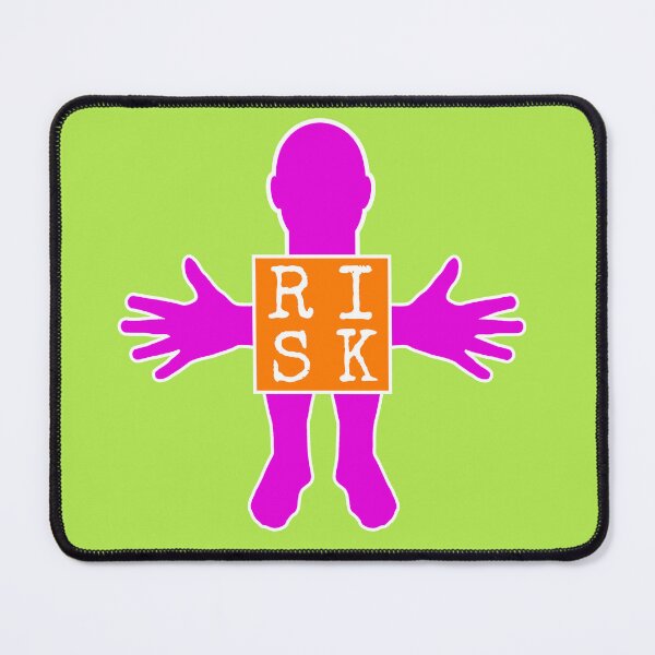 Item preview, Human figure - RISK - Orange ad Violet colors - Monospace font designed and sold by RainbowWordLand.