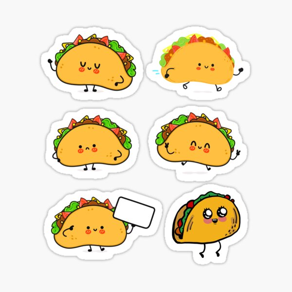Item preview, Süße kawaii Tacos-Packung designed and sold by ahlemamre.