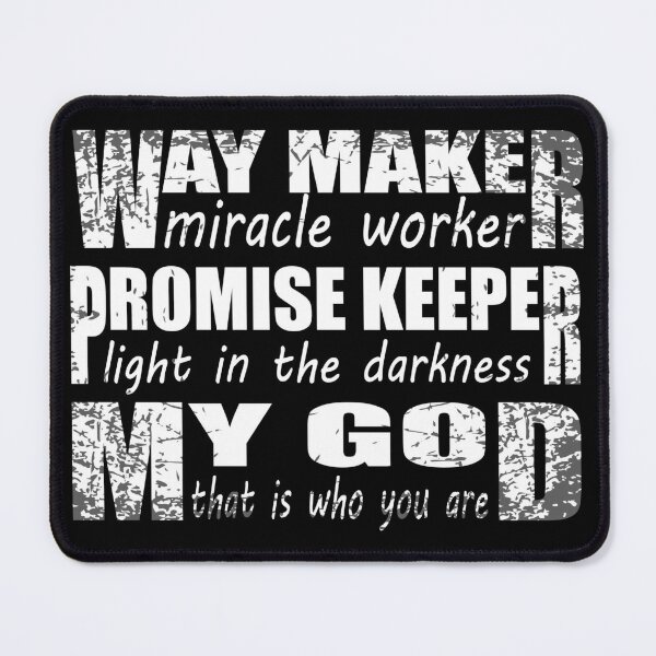 Way maker miracle worker promise keeper light in the darkness - Religious  Poster for Sale by Demna-S