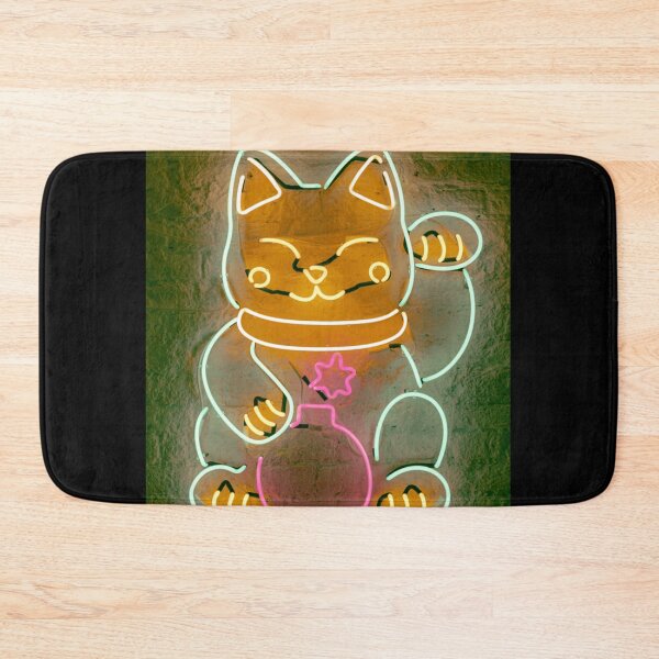 Artikelvorschau, Streunende Katze Neon Premium entworfen und verkauft von brionaru.