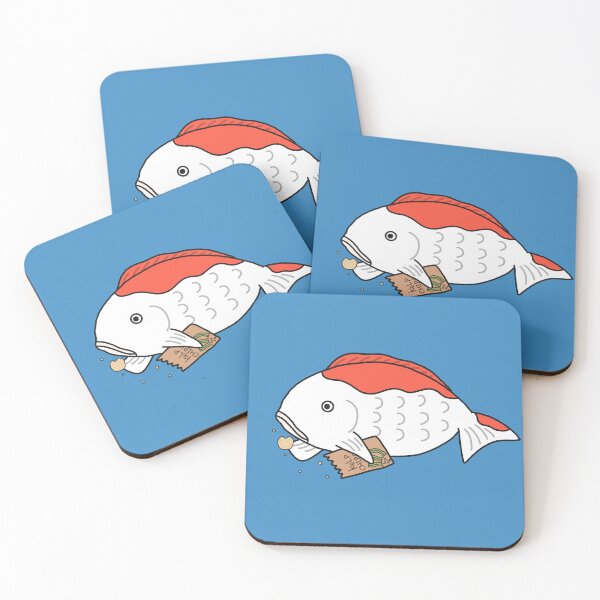 Item preview, Chubby Fat Japanese Nishiki Koi Carp Fish Anime Cute designed and sold by Marinaaa010.