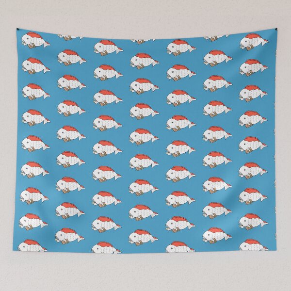 Item preview, Chubby Fat Japanese Nishiki Koi Carp Fish Anime Cute designed and sold by Marinaaa010.