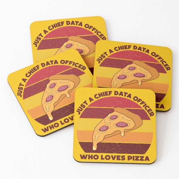 Item preview, Just a chief data officer who loves pizza, dark text, funny food lovers, chief data officer job, I love data, data geek, foodie worker designed and sold by SGS-.