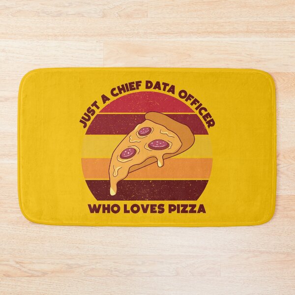Item preview, Just a chief data officer who loves pizza, dark text, funny food lovers, chief data officer job, I love data, data geek, foodie worker designed and sold by SGS-.