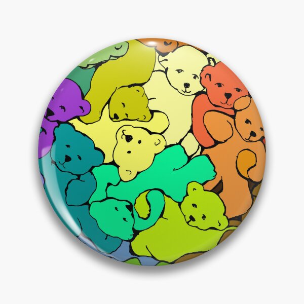Artikelvorschau, Regenbogen-Teddybär-Kuschelstapel entworfen und verkauft von MyThingNow.