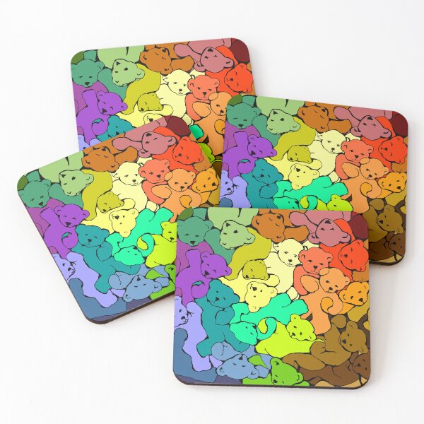 Artikelvorschau, Regenbogen-Teddybär-Kuschelstapel entworfen und verkauft von MyThingNow.
