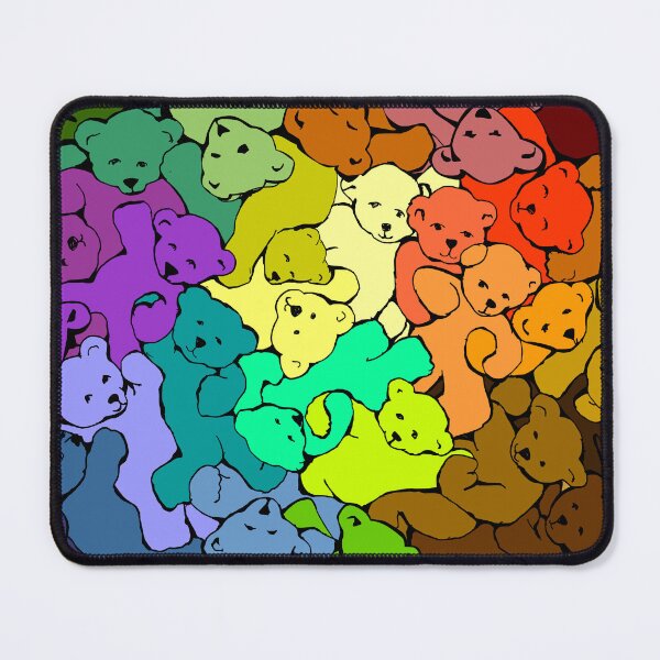 Artikelvorschau, Regenbogen-Teddybär-Kuschelstapel entworfen und verkauft von MyThingNow.