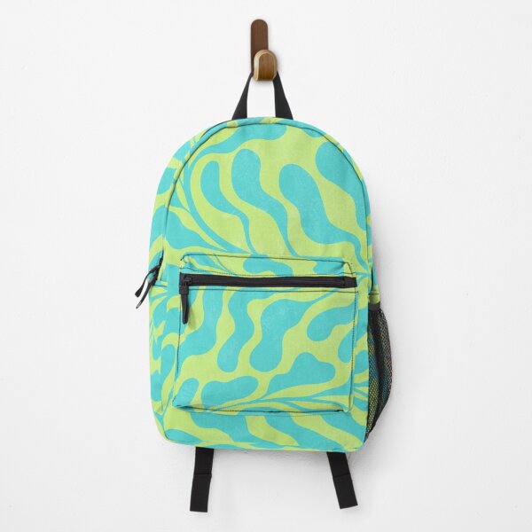 Item preview, Neon Pastel Blooming Tropical Nature 1.2 Aqua on Lime designed and sold by Dominiquevari.