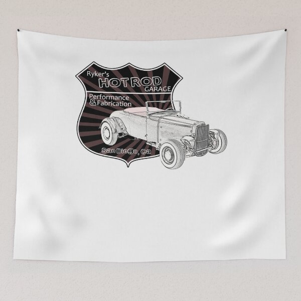 Item preview, Funny Man Rykers Hot Rod Garage Army Awesome For Music Fans designed and sold by HoLac.