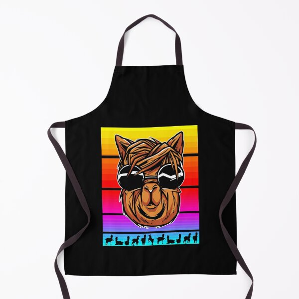 Item preview, Lama Llama Lover Animal Lover Colorful Retro Rainbow designed and sold by DoSt-997.