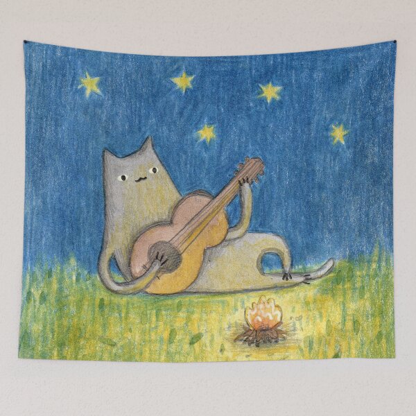 Item preview, Campfire Cat designed and sold by SophieCorrigan.